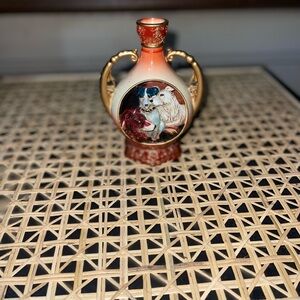 Vintage Ceramic Vase with Animal Design